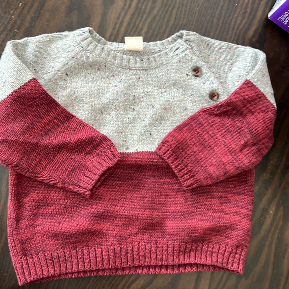 Boys TICKER TATE sweater 9 months
